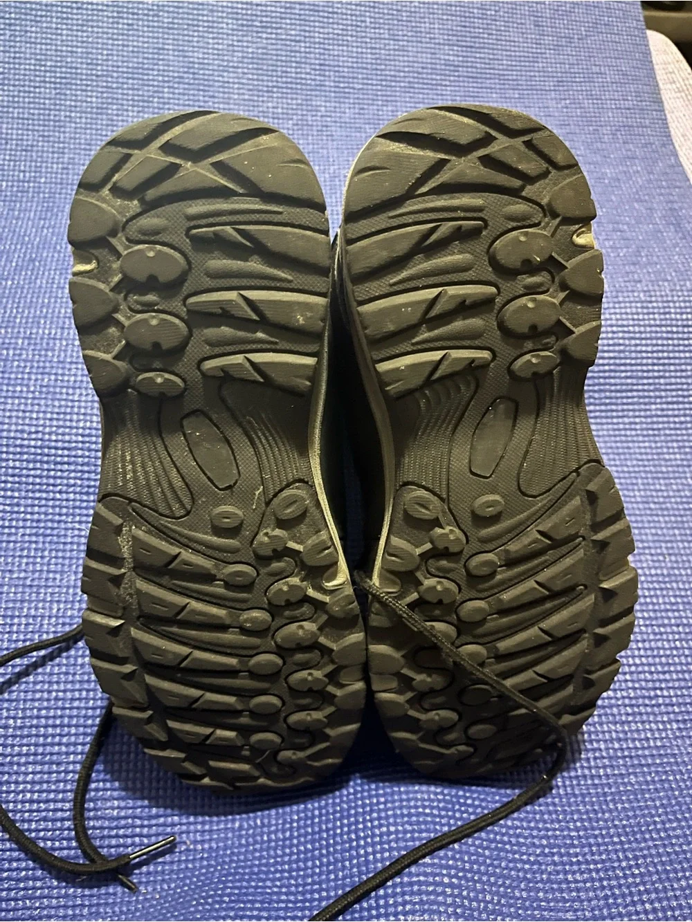 Men's Black Hiking Boots with Gray Sole
